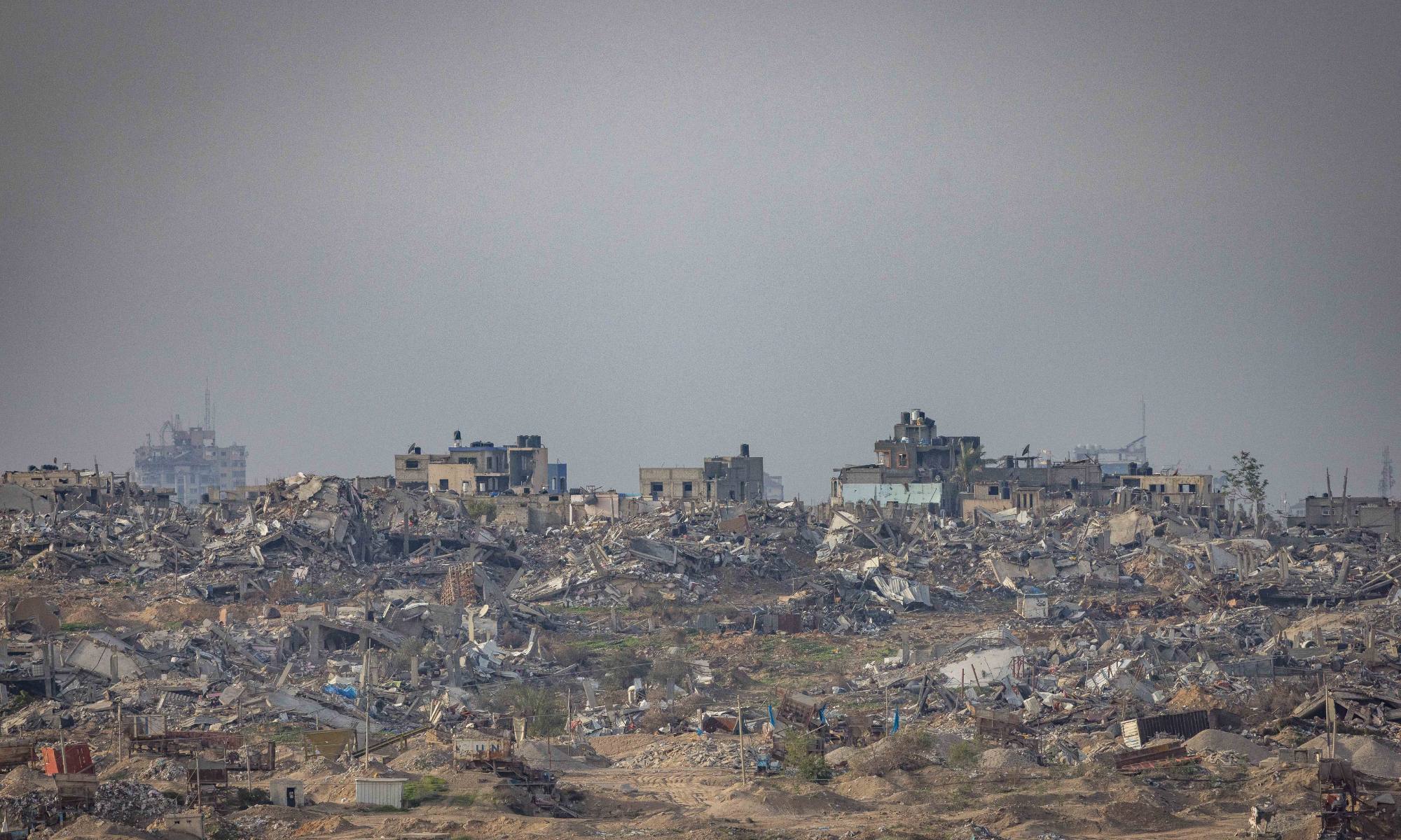 בניינים הרוסים בעזה בצמוד לגבול עם ישראל | צילום: תומר נויברג, פלאש 90