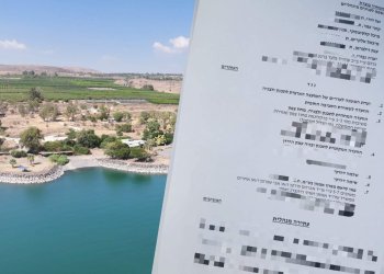 העתירה המנהלית נגד כפר הנופש על רקע חוף אמנון | צילום: שמואל מגל