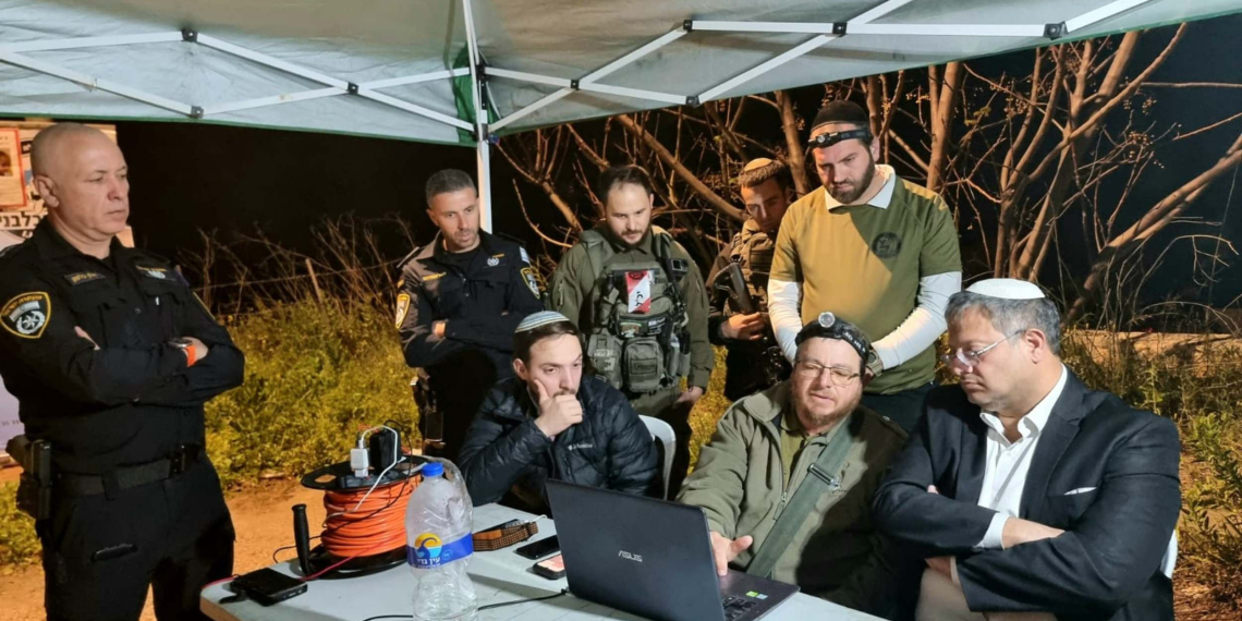 בן גביר, דורפמן, אנשי מחוז צפון ואנשי היכ״ל ביום שלישי. בתצלום שפורסם ברשת X
