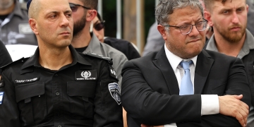 בן גביר וקובי יעקבי | צילום: דוד כהן, פלאש 90