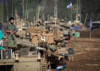 חייל בגבול הצפון | צילום: דוד כהן, פלאש 90