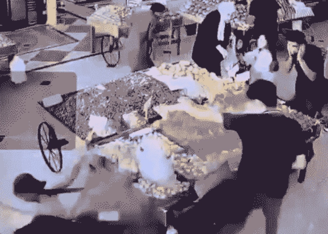 מתקפת הביפרים כפי שתועדה ממצלמות במעגל סגור בשוק בבירות