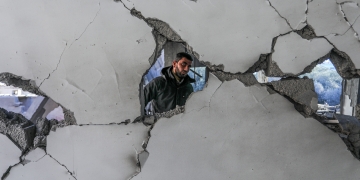 פלסטיני שביתו ברפיח הופצץ צילום: 
 Abed Rahim Khatib Flash90