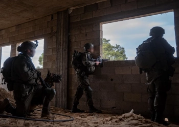 חיילי גולני בפעילות במסדרון מורג, בשבוע שעבר | צילום: דובר צה״ל