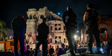 הפגיעה הישיבה בבית משפחת חטיב בטמרה. ארבע מבנות המשפחה נהרגו | צילום: פלאש 90