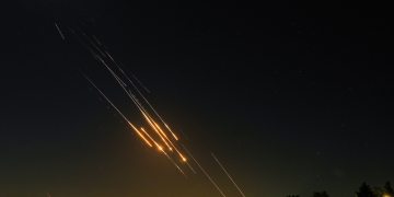 אחד המטחים הקטלניים מאיריאן שנורו השבוע לאזור הצפון | צילום: אייל מרגולין, פלאש 90