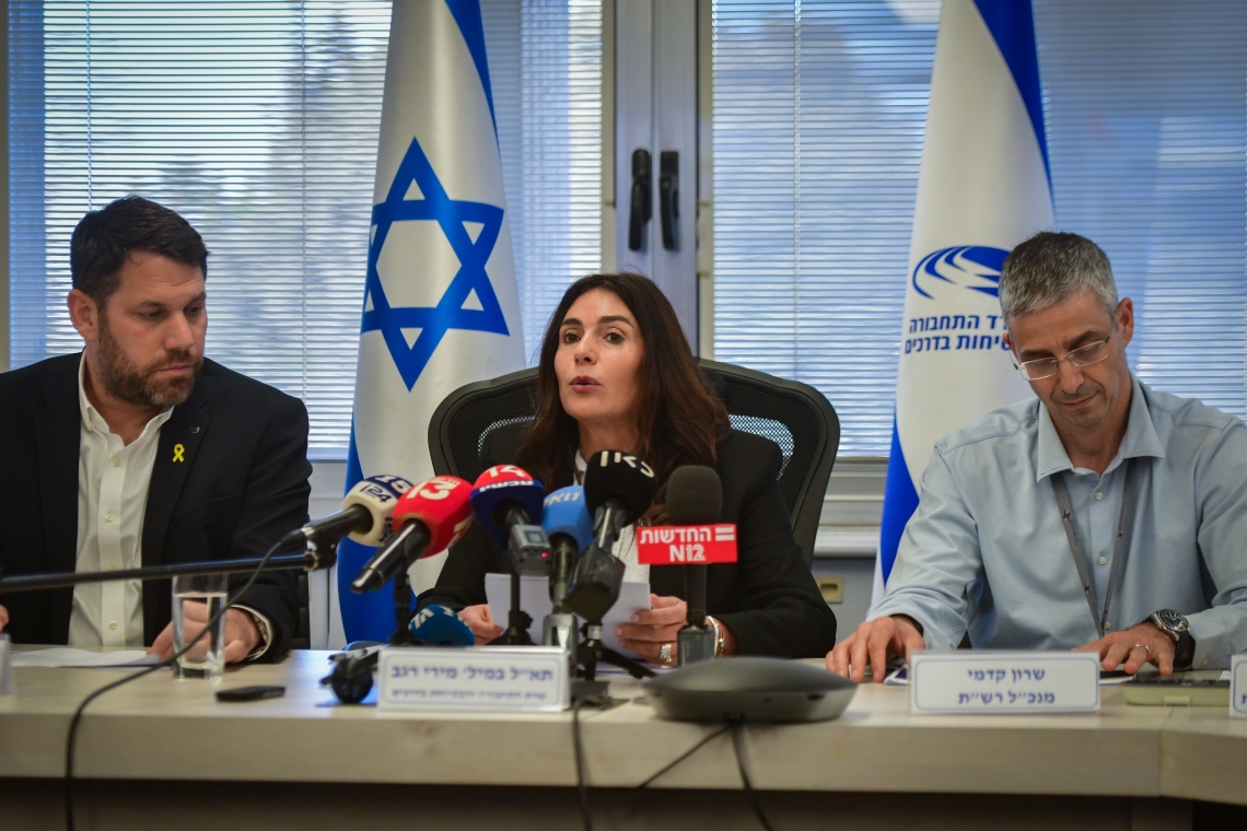 רגב במסיבת העיתונאים שקיימה ב-19 ביוני. חוסר תפקוד ברור | אבשלום ששוני, פלאש 90