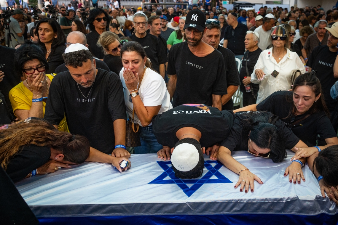 הלוויתו של החלל החטוף יונתן סמרנו | צילום: חיים גולדברג, פלאש 90