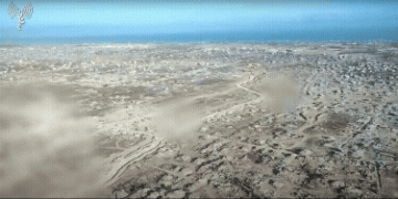 ציר מגן עוז, צילום אוויר: דובר צה״ל