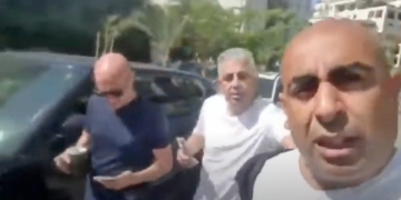 ברק כהן, עופר מחלב ואפי נווה, רגע לפני התקיפה | צילום: מתוך התיעוד של כהן