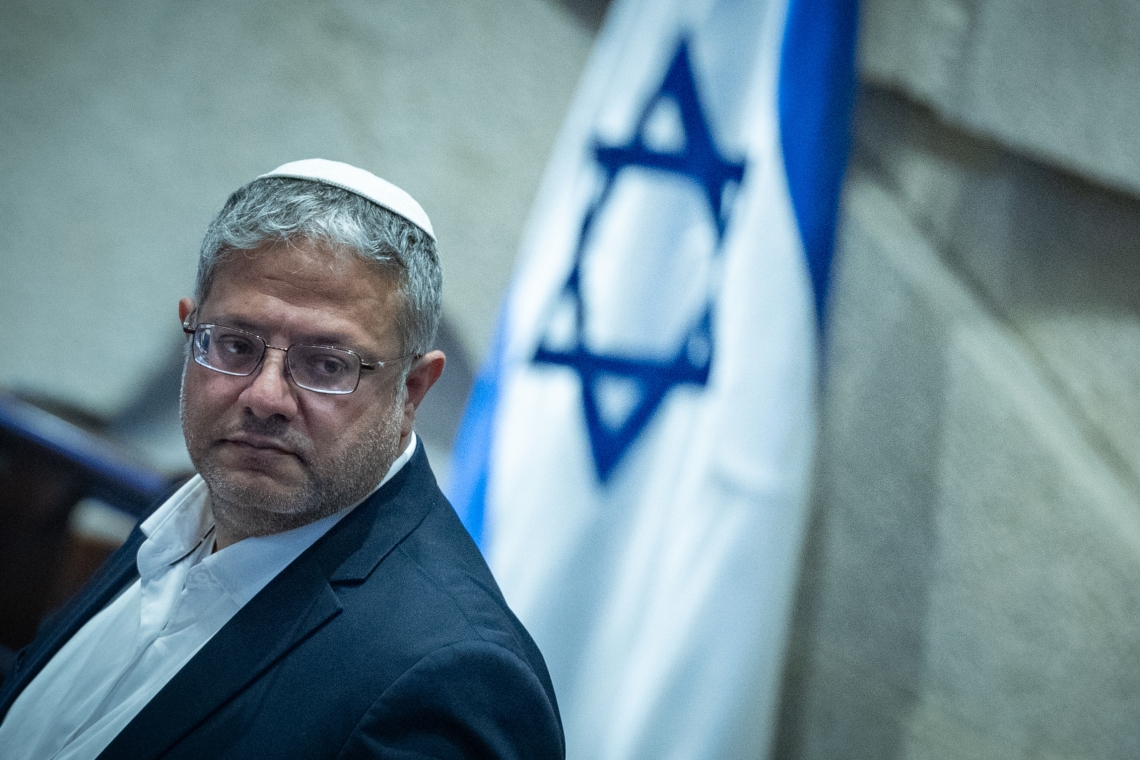 השר לביטחון לאומי, איתמר בן גביר | צילום: יונתן סינדל, פלאש 90