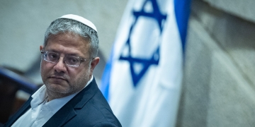 השר לביטחון לאומי, איתמר בן גביר | צילום: יונתן סינדל, פלאש 90