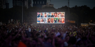 מופע ההנצחה לנרצחי הנובה | צילום: חיים גולדברג, פלאש 90