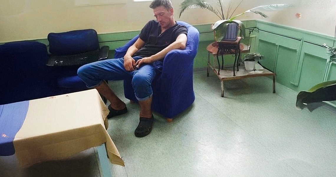 יבגני טרטיאקוב לפני שיקומו