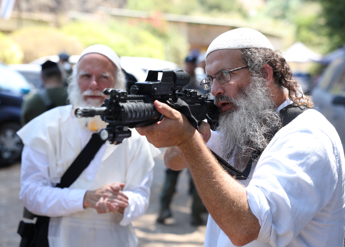 חברי כיתת הכוננות של צפת באימון שהתקיים בקיבוץ איילת השחר לקראת הכניסה הקרקעית ללבנון | צילום: דוד כהן, פלאש 90