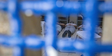 אסירים בטחוניים בכלא דמון, צילום: חיים גולדברג, פלאש 90