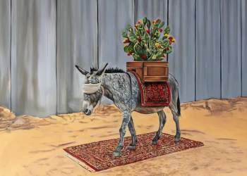 ״עיוור במולדתו״ - 2025, שמן על בד | פואד אגבאריה