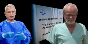 פרופ׳ היס (מימין): לאחר שהודח מהמכון לרפואה משפטית, החל לספק באופן פרטי חוות דעת לפרקליטות, כשאלו הרשמיות לא מתיישבות עם קו ההגנה שלה. משמאל: פרופ׳ חן קוגל, ראש המכון המכהן | צילום: פלאש 90