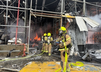 הפגיעה בנאות חובב. צילום: דוברות כבאות והצלה